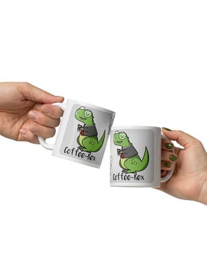Caneca dinossauro dino coffee rex café com caixinha