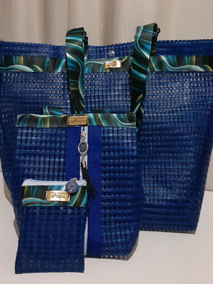 Bolsa de praia tela treliça