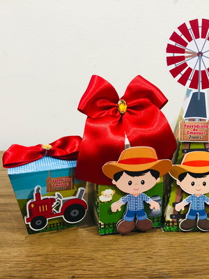 Kit 15 itens personalizados fazendinha