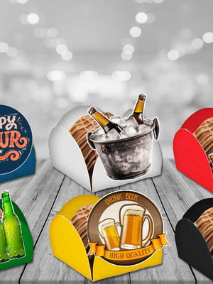 Forminhas boteco - cervejas - 100 unidades