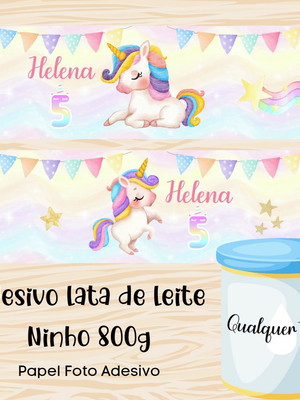 Rótulo lata de leite 800g