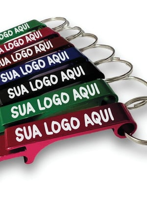 Kit 50 chaveiros abridor de garrafa personalizado