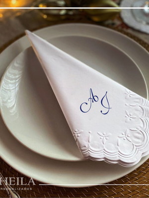 Frete grátis - 100u guardanapo 30x30cm personalizado jantar