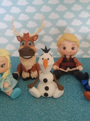Aplique em biscuit frozen