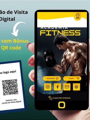 Cartão de visita digital ( interativo ) com qr code