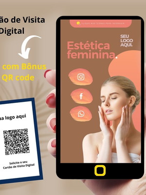 Cartão de visita digital ( interativo ) com qr code