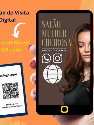 Cartão de visita digital ( interativo ) com qr code