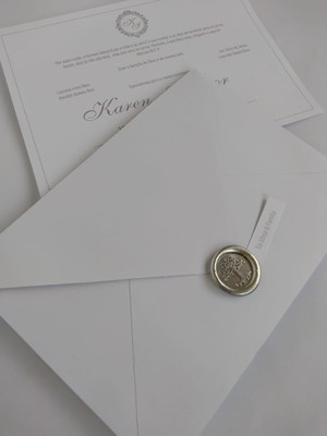 Convite casamento clássico