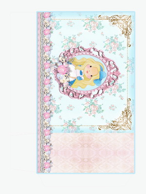 Sacolinha personalizada no tema alice no pais das maravilhas