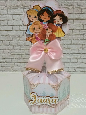 Princesas-kit festa-centro de mesa