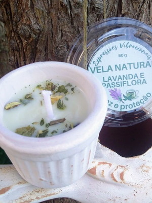 Vela natural/personalizada/vegan/terapêutica 50 g paz