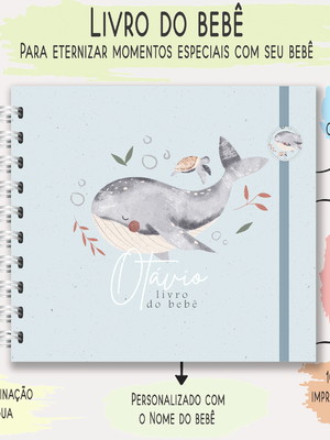Livro do bebê - minha baleia