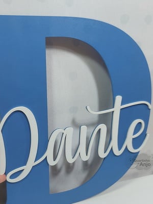 Letra em mdf com nome infantil personalizado