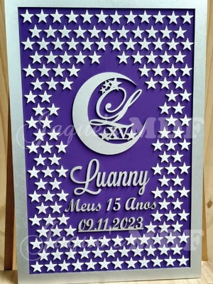 Quadro de assinaturas lua 150 estrelas