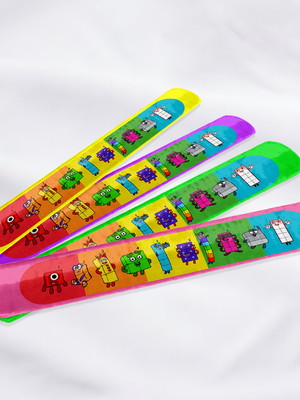 Pulseira bate enrola numberblocks