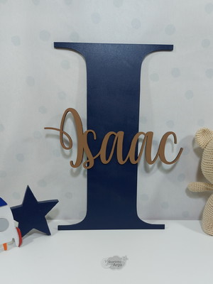 Nome em mdf personalizado quarto infantil