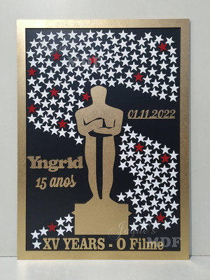 Quadro de assinaturas oscar 200 estrelas