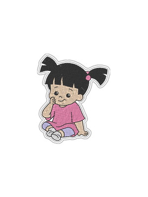 Patch bordado termocolante monstros sa - boo - modelo1