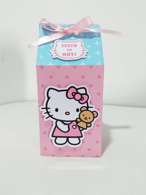 Caixa milk 3d hello kitty