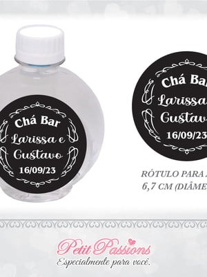 Rótulo redondo personalizado - chá bar