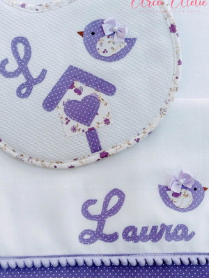 Kit de fralda com babador