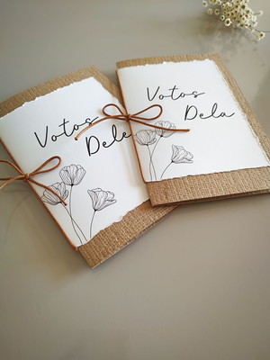 Caderno votos de casamento