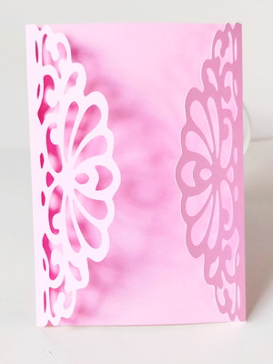 Envelope rendado - rosa - mod 003
