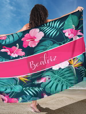 Canga personalizada floral