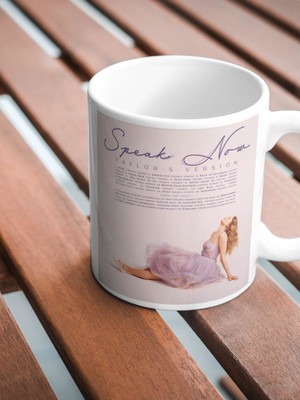 Caneca speak now taylor swift taylor's version porcelana