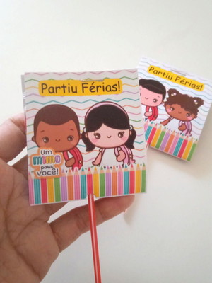 Lembrancinha para alunos - capa para pirulito