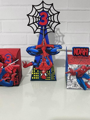 Kit caixas personalizadas homem aranha