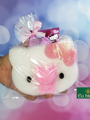 Kit esponja e sabonete hello kitty lembrancinha 0603