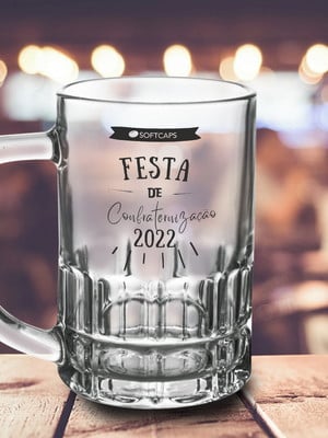 Caneca personalizada de chopp munich 300ml - 100 unidades