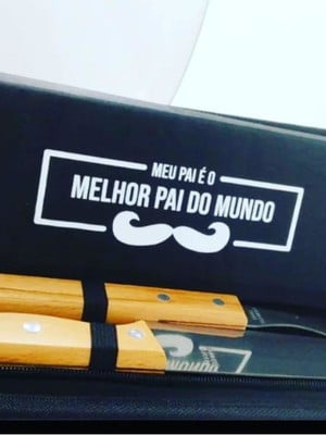 Kit churrasco 2 peças personalizado dia dos pais