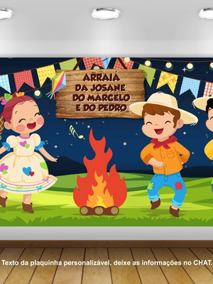 Painel festa junina arraiá 2x1m