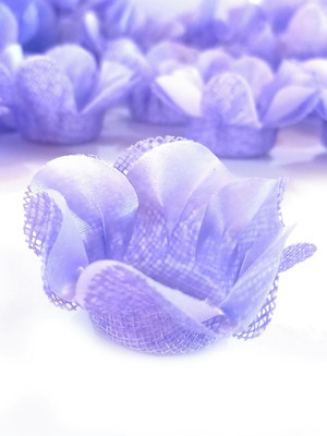 50 forminhas doces flor tela e tecido alfazema lilas roxo