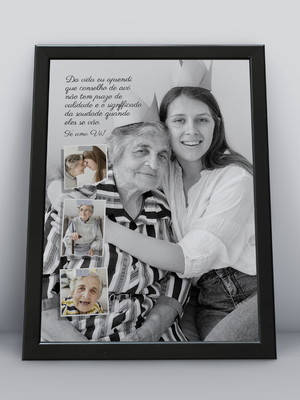 Foto colagem personalizada, tema: avós