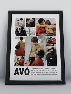 Foto colagem personalizada, tema: avós