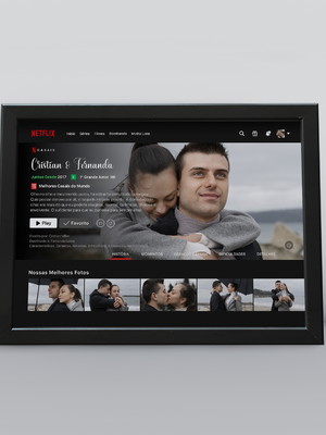 Foto colagem personalizada, tema: netflix casais
