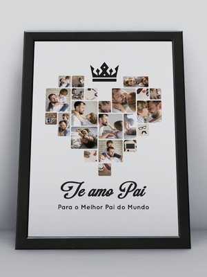 Foto colagem personalizada, tema: dia dos pais