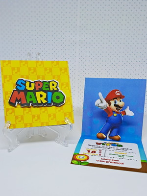 Convite 3d super mario