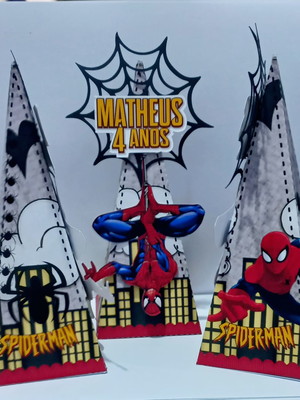 Caixa cone homem aranha