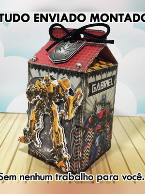 Transformers caixinha festa infantil