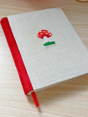 Caderno artesanal cogumelo
