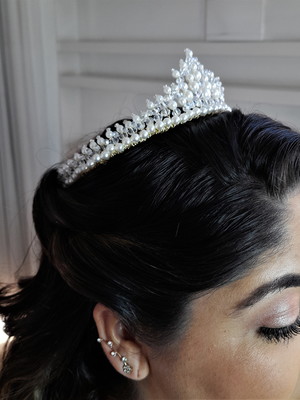 Coroa charlotte para noivas ou debutantes