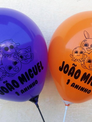 Bexigas personalizadas bolofofos