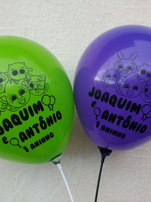 Bexigas com varetas bolofofos