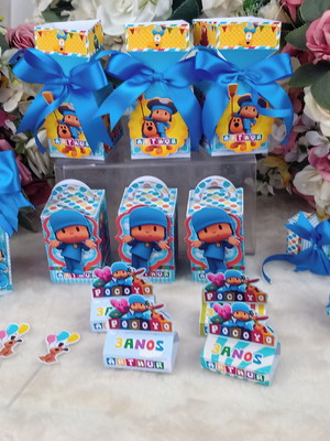 Kit personalizado pocoyo - 72 itens