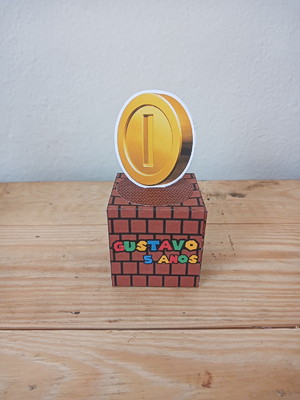 Caixa cubo super mario