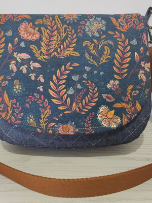 Bolsa jeans transversal